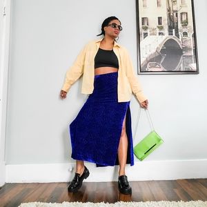Velvet Maxi Skirt, Extra Large